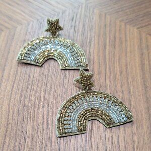 The Tiny Tassel Gold and Silver Rainbow Earring